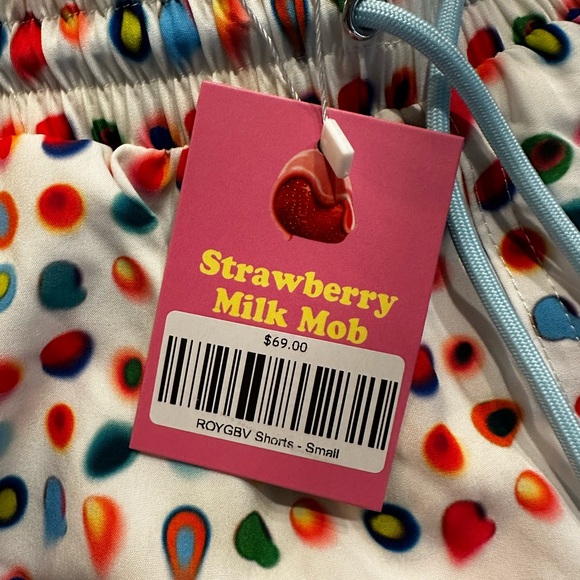 Strawberry Milk Mob Swim Trunks - Picture 2 of 3
